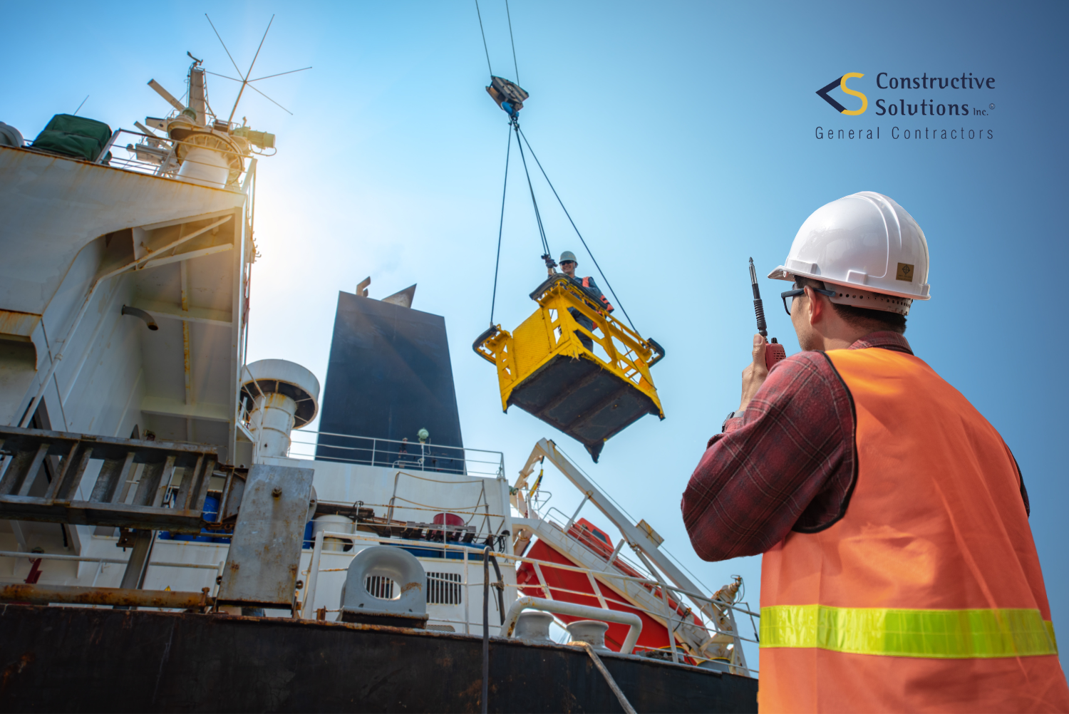 general contractor on construction site