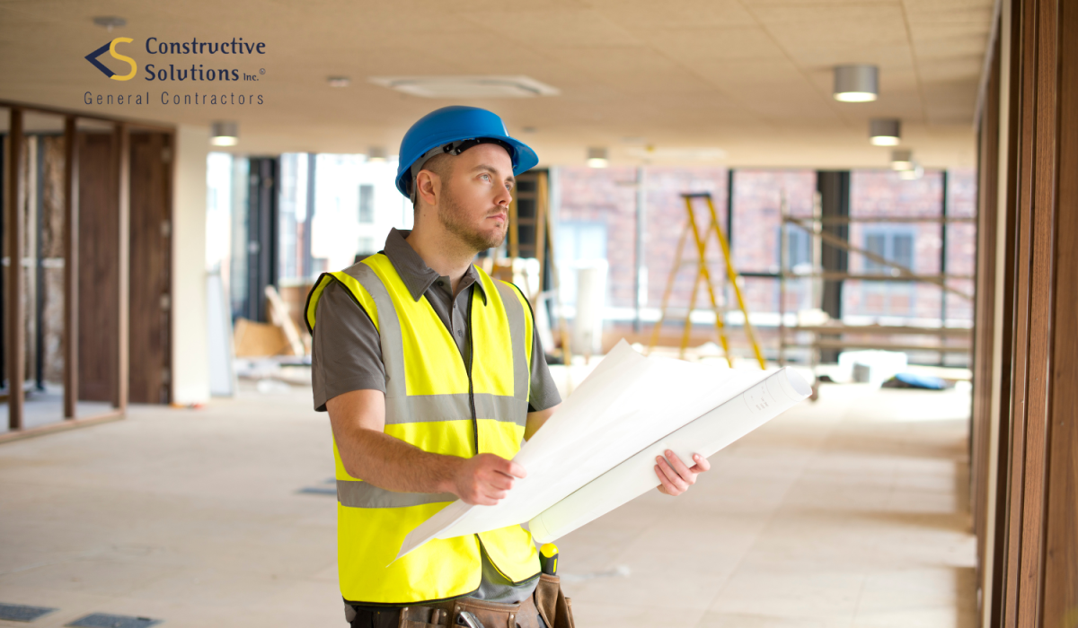 a contractor planning a commercial build out